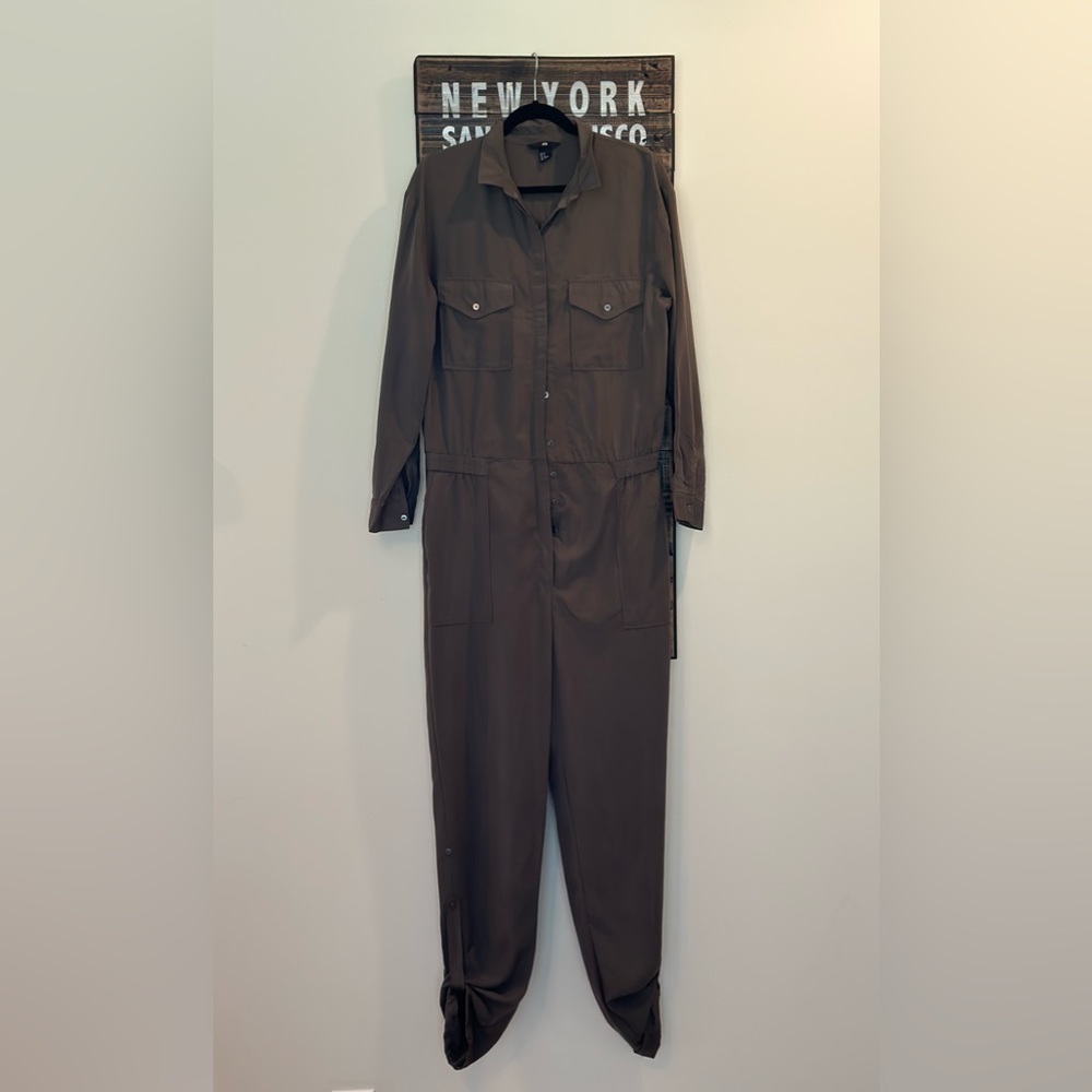 Zara Olive Jumpsuit Size 12